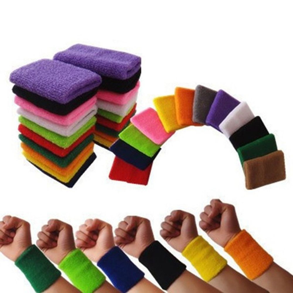 Sweat Band Wrist - 1/2Pcs Unisex Wristbands Sport Sweatband Tennis