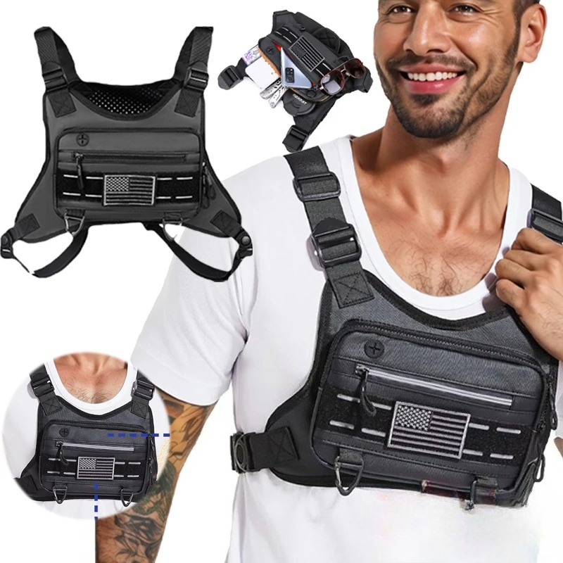 Running Gear Bag - Tactical Running Vest - Waterproof Anti-Theft