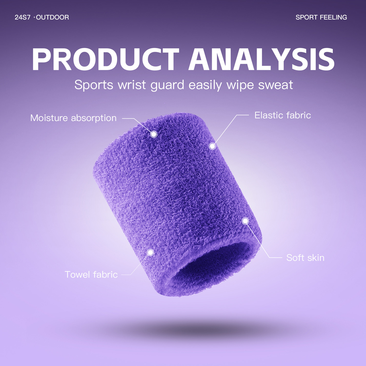 Towel Sports Wrist bands Tenni - Sweat Band Wrist ulasan dan harga