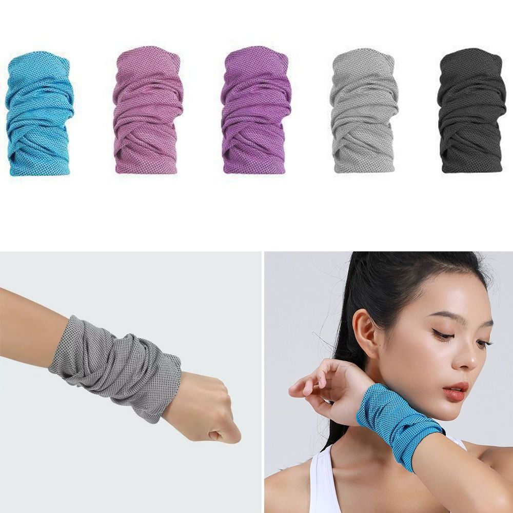 Portable Polyester Fiber Sport - Sweat Band Wrist ulasan dan harga