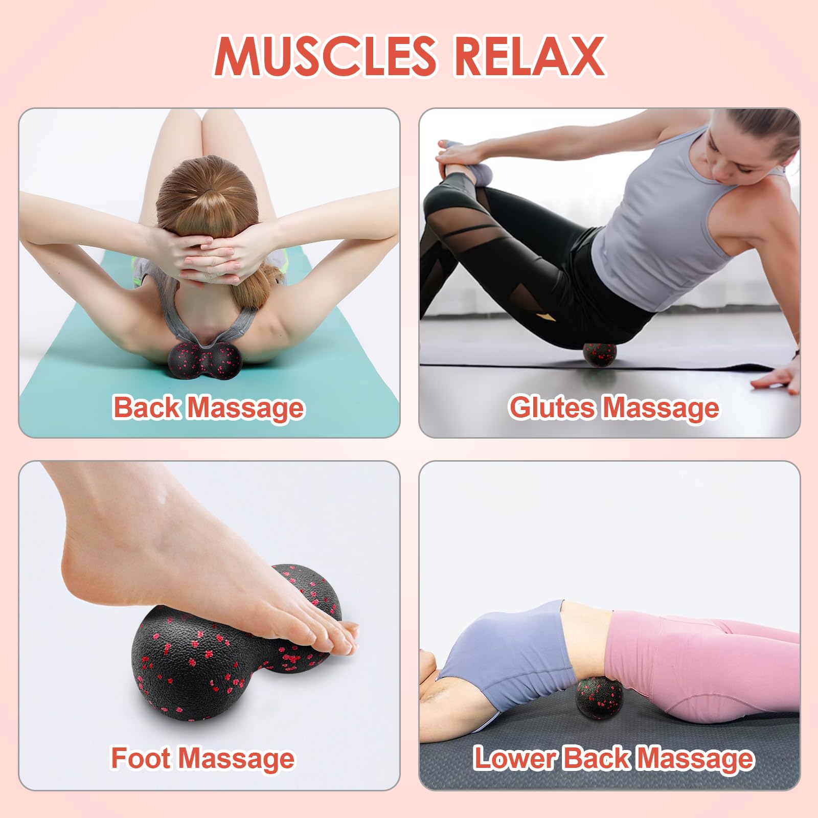 Hollow Yoga Roller Massage Pea - Muscle Roller Stick ulasan dan harga