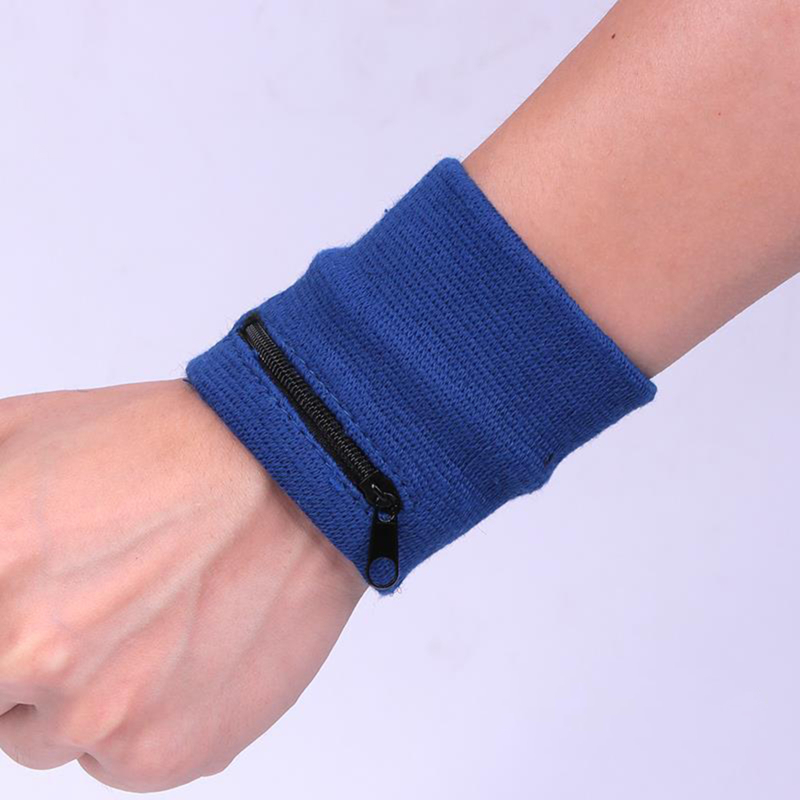 Sports Wristband With Zipper P - Sweat Band Wrist ulasan dan harga