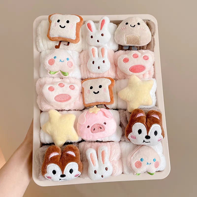 2PCS/set Cartoon Wash Face Hai - Sweat Band Wrist ulasan dan harga