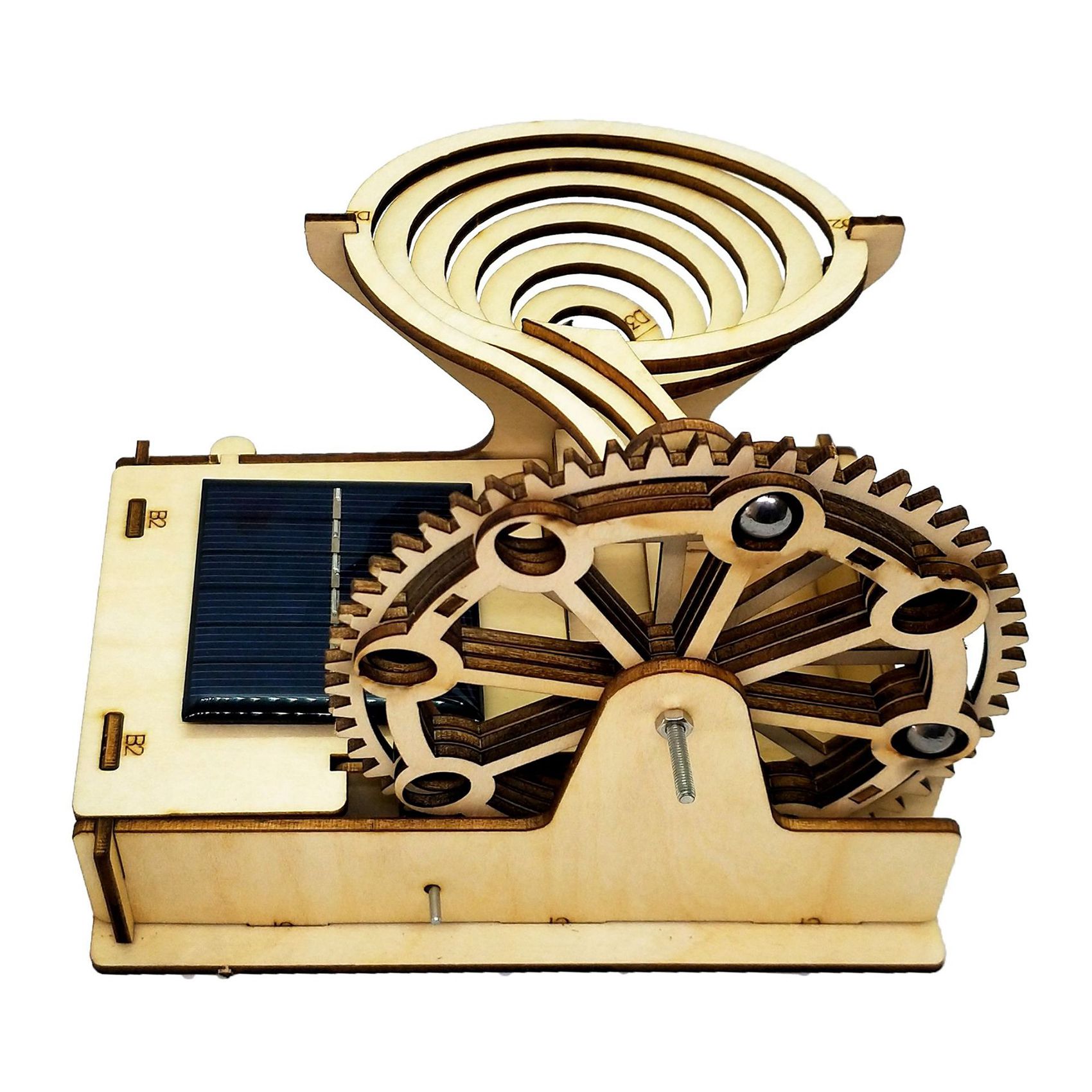 Practical 3D Wooden Marble Run - Running Gear Vehicle ulasan dan harga