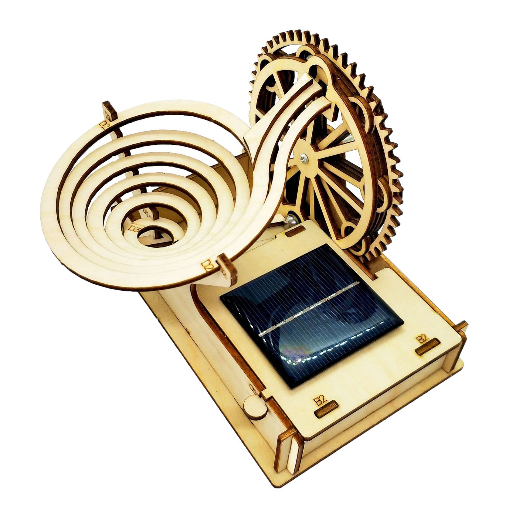 Practical 3D Wooden Marble Run - Running Gear Vehicle ulasan dan harga