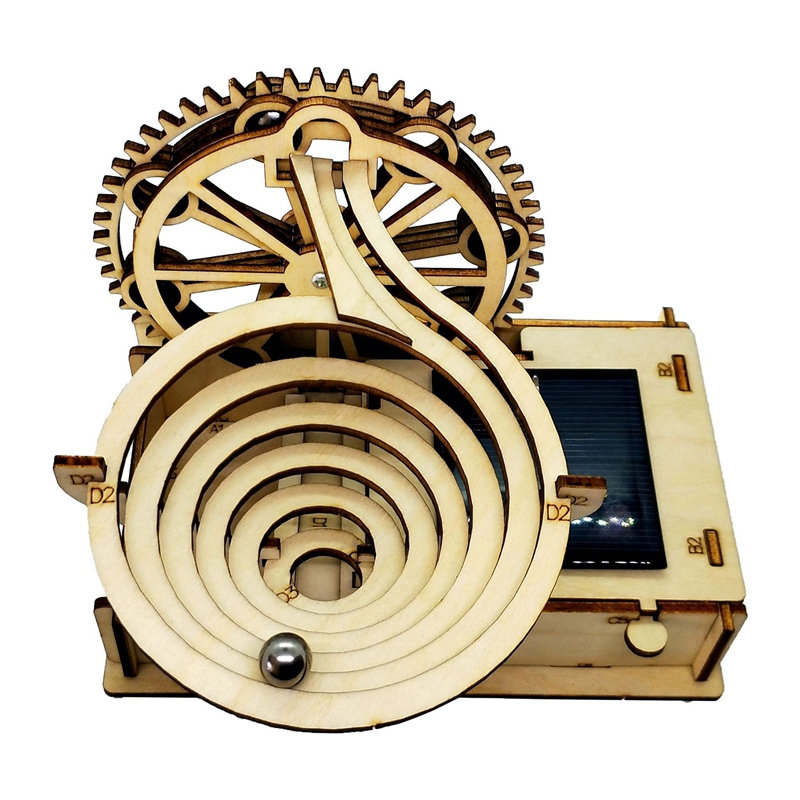 Practical 3D Wooden Marble Run - Running Gear Vehicle ulasan dan harga