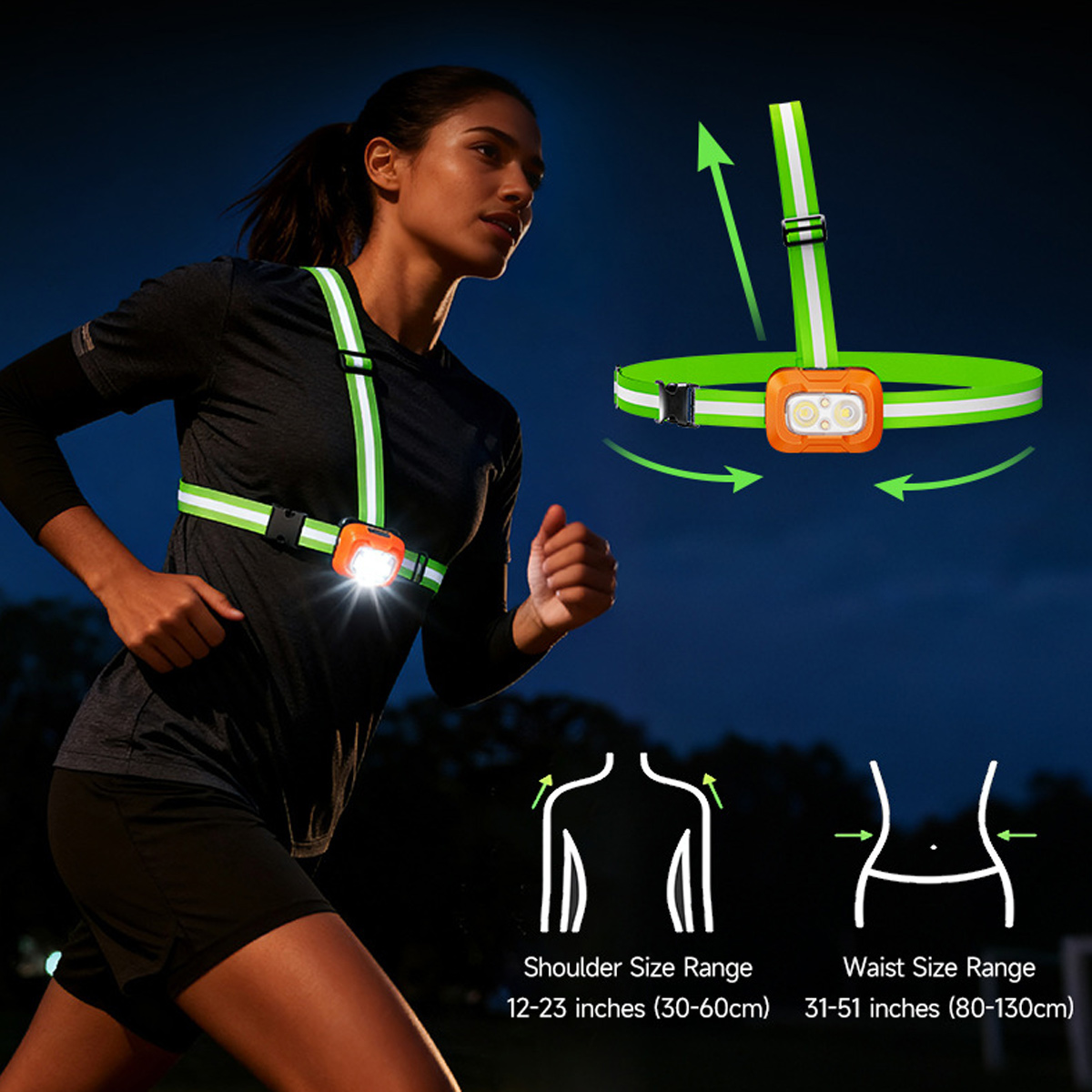Running Light USB Rechargeable - Running Gear For Night ulasan dan harga
