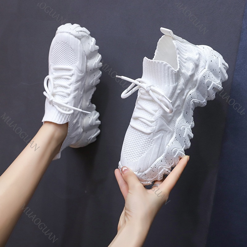 Women Chunky Sneakers Breathab - Running Gear Shoes ulasan dan harga