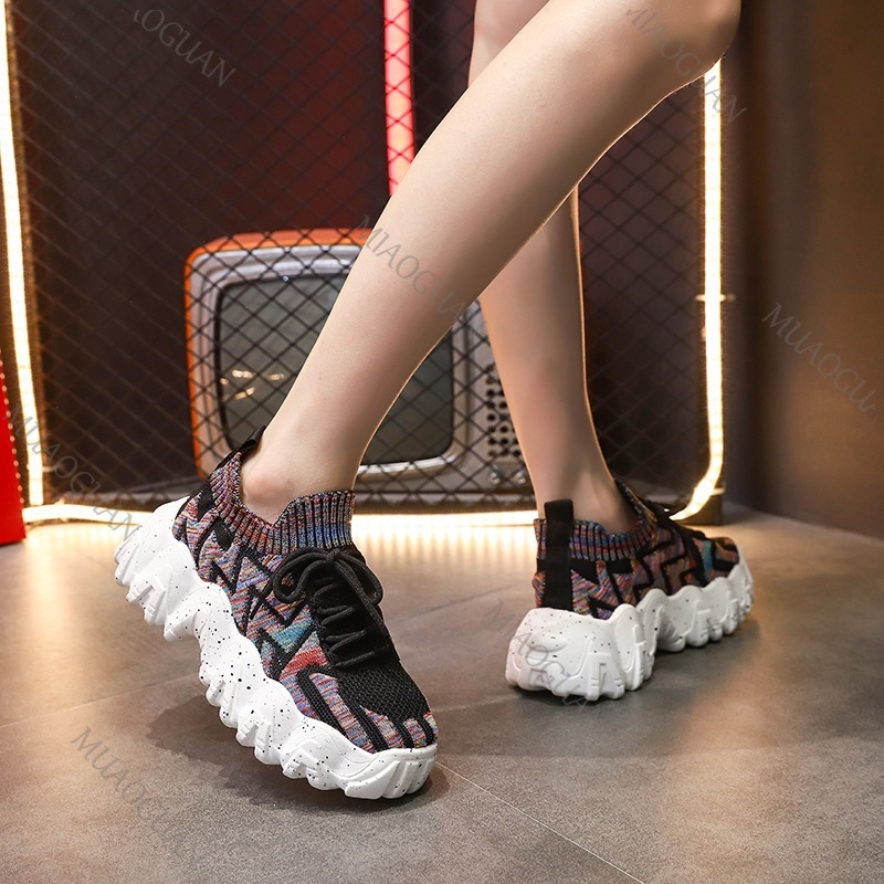 Women Chunky Sneakers Breathab - Running Gear Shoes ulasan dan harga