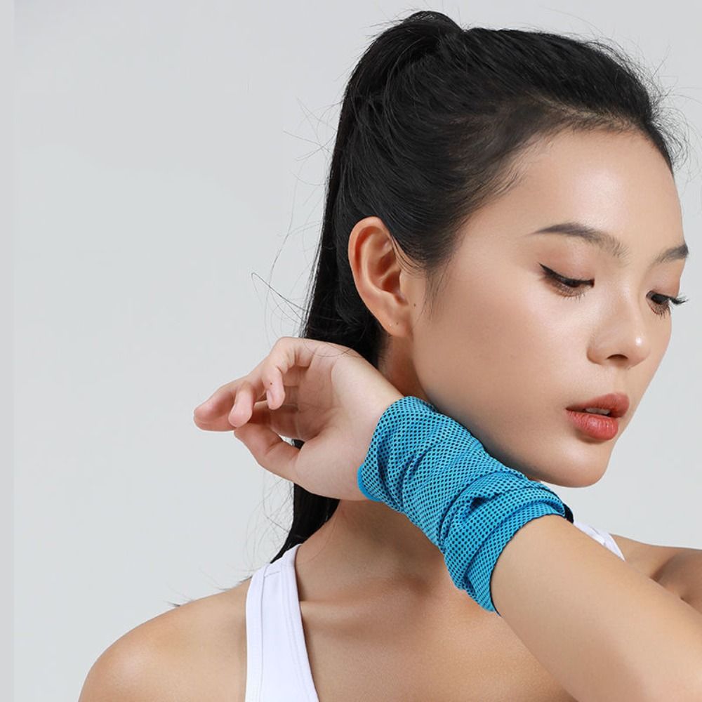 Polyester Fiber Sports Wrist S - Sweat Band Wrist ulasan dan harga