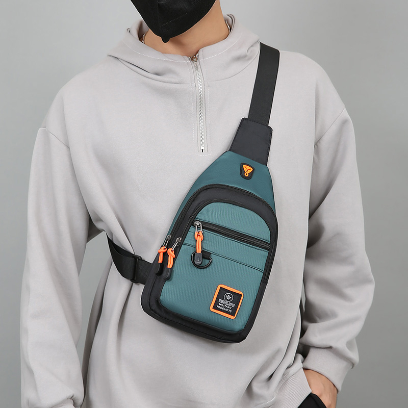 Casual Men Chest Bag Nylon Sma - Running Gear Bag ulasan dan harga