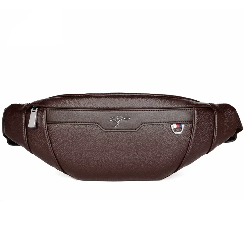 Business Leather Waist Bag Mul - Running Gear Bag ulasan dan harga