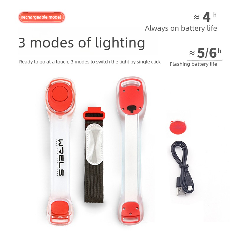 Rechargeable LED Light-Up Arm/ - Running Gear For Night ulasan dan harga