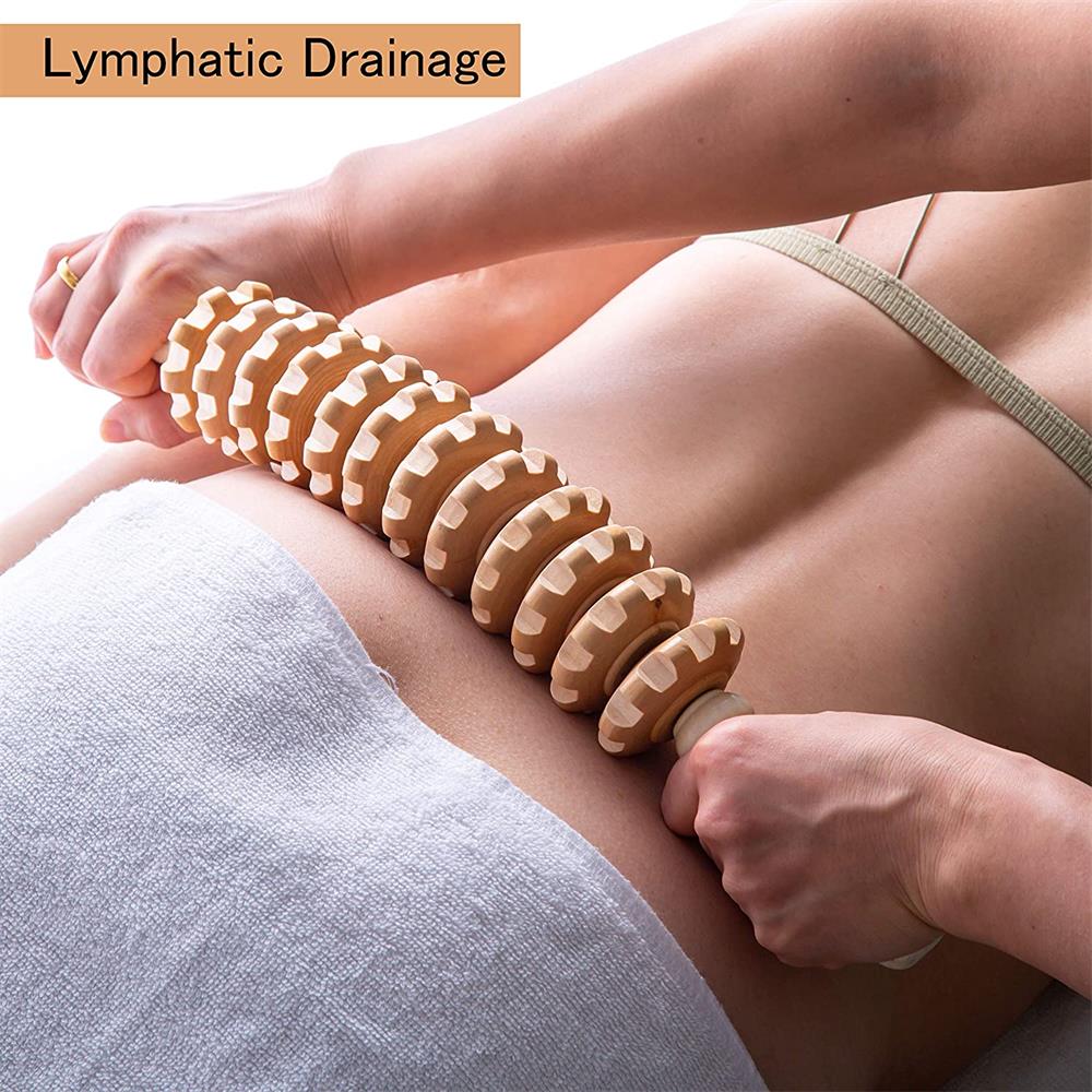 Curved Wood Massage Roller Sti - Muscle Roller Stick ulasan dan harga