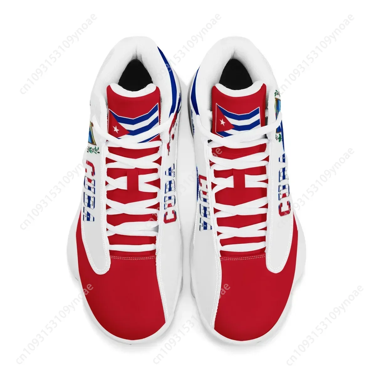 CUBA Flag Print Cool Men Baske - Running Gear Shoes ulasan dan harga
