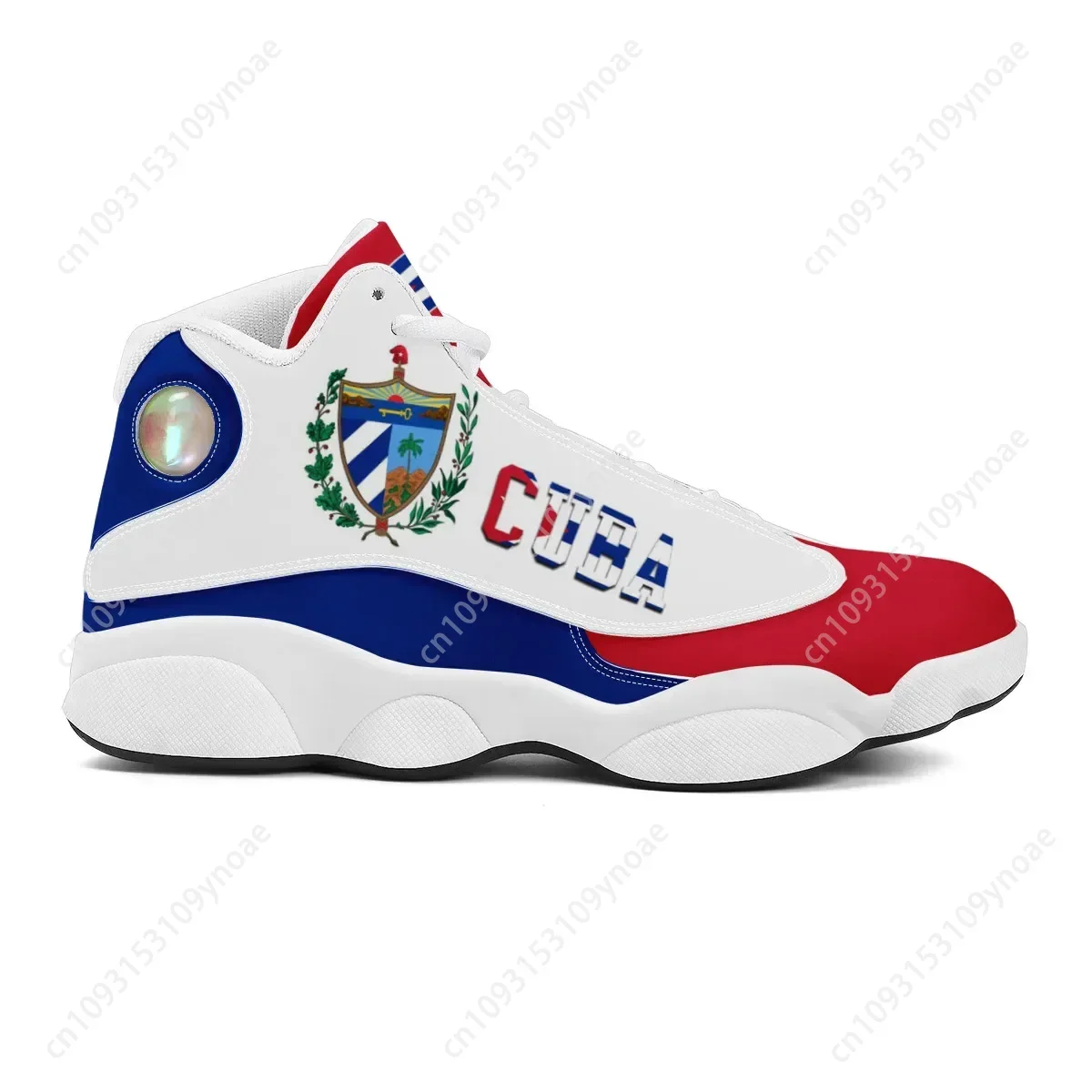 CUBA Flag Print Cool Men Baske - Running Gear Shoes ulasan dan harga