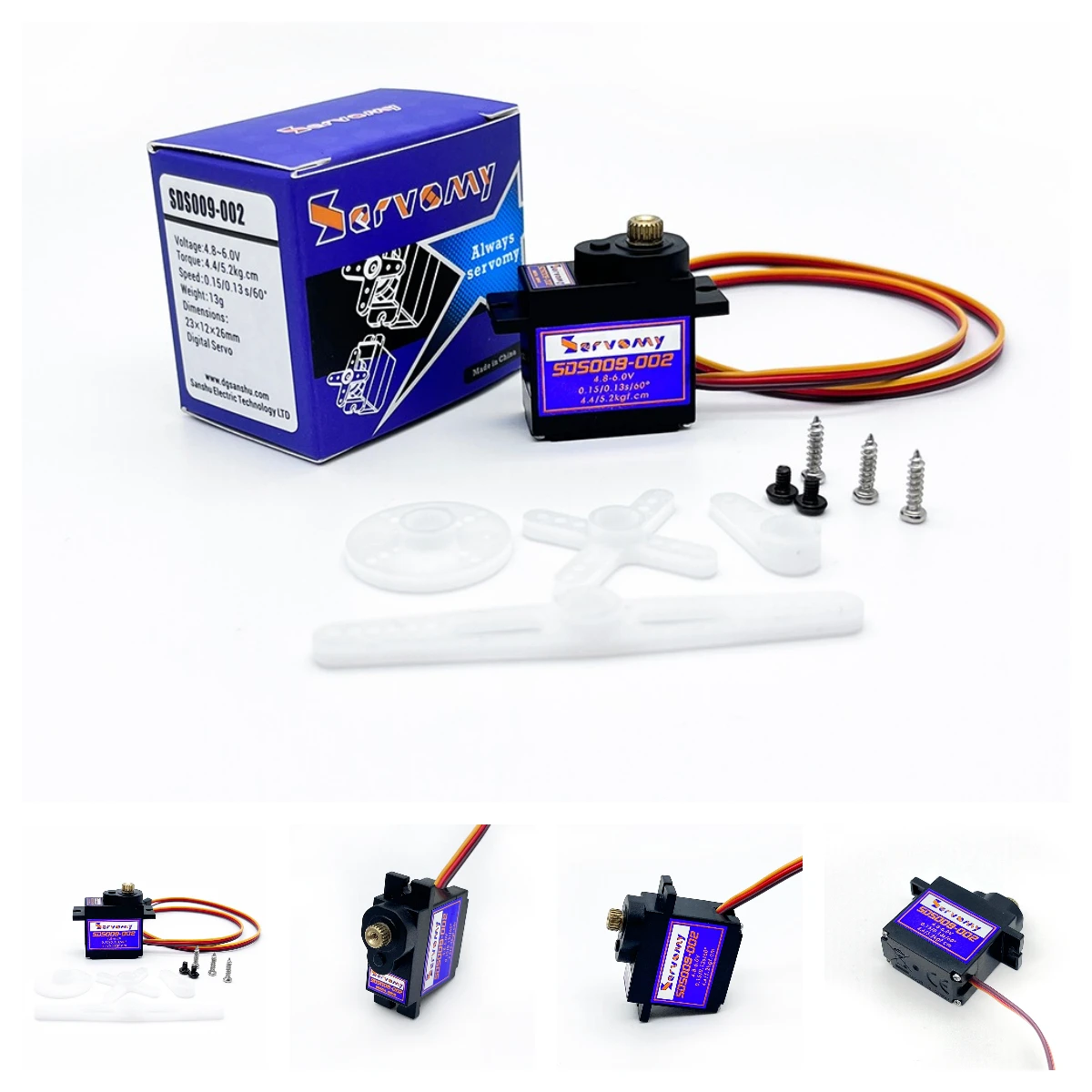 4pcs Servomy SDS009-02 9g Serv - Running Gear Vehicle ulasan dan harga