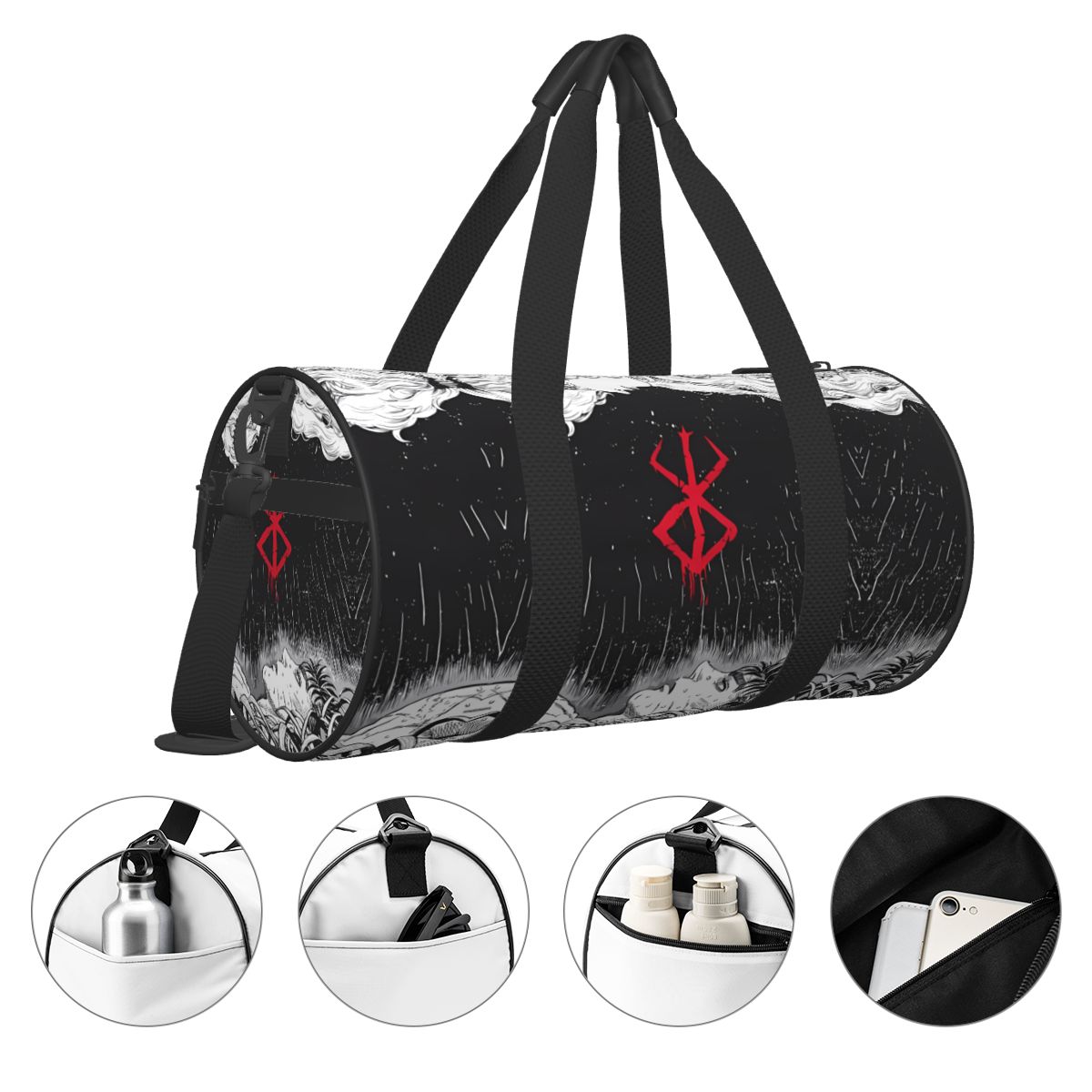 Japan Anime Bereserk Gym Bag F - Running Gear Bag ulasan dan harga