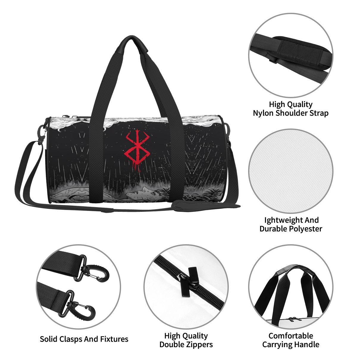 Japan Anime Bereserk Gym Bag F - Running Gear Bag ulasan dan harga