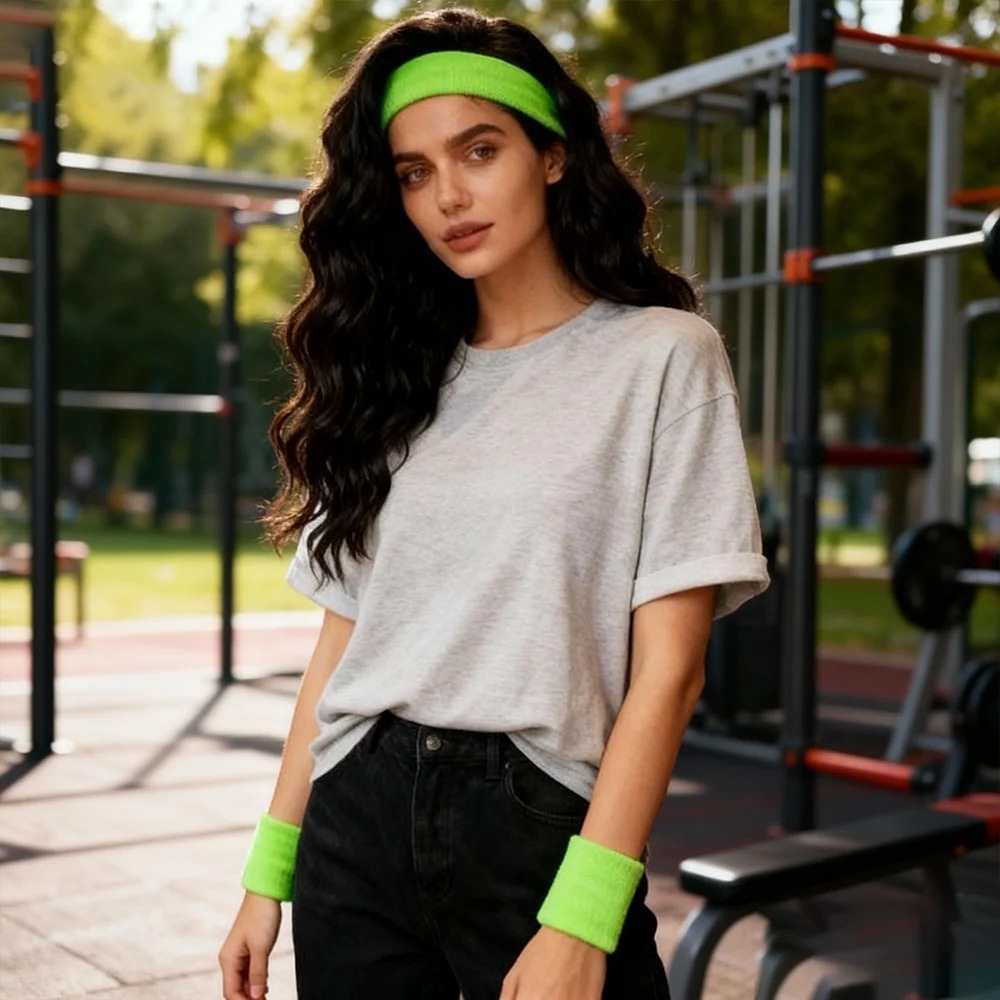 Multi-Color Terry Wrist Sweatb - Sweat Band Wrist ulasan dan harga