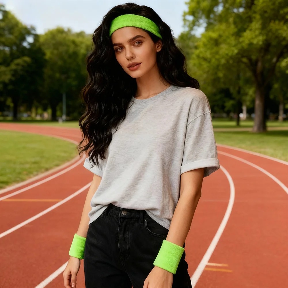 Multi-Color Terry Wrist Sweatb - Sweat Band Wrist ulasan dan harga