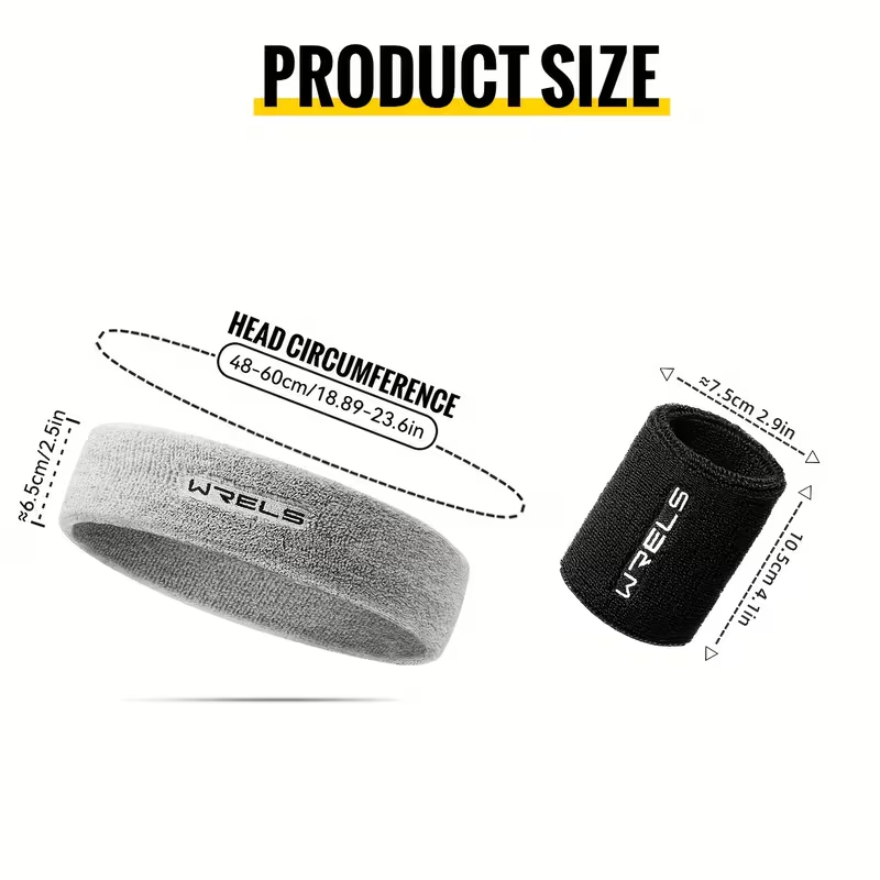 WRELS 1Set Sports Headband Wri - Sweat Band Wrist ulasan dan harga