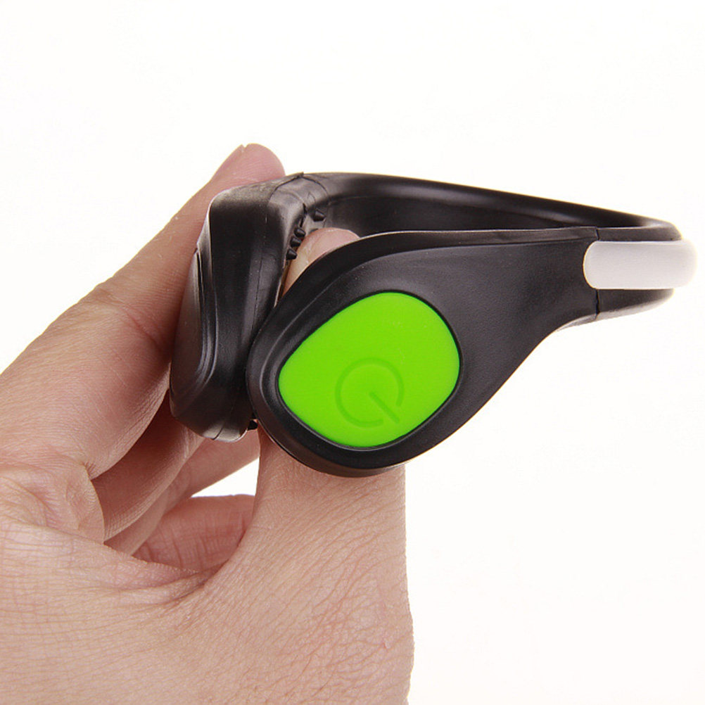 1Pcs LED Flash Shoe Clip Green - Running Gear For Night ulasan dan harga