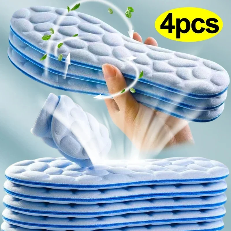 2/4pcs Soft Massage Memory Foa - Running Gear Shoes ulasan dan harga