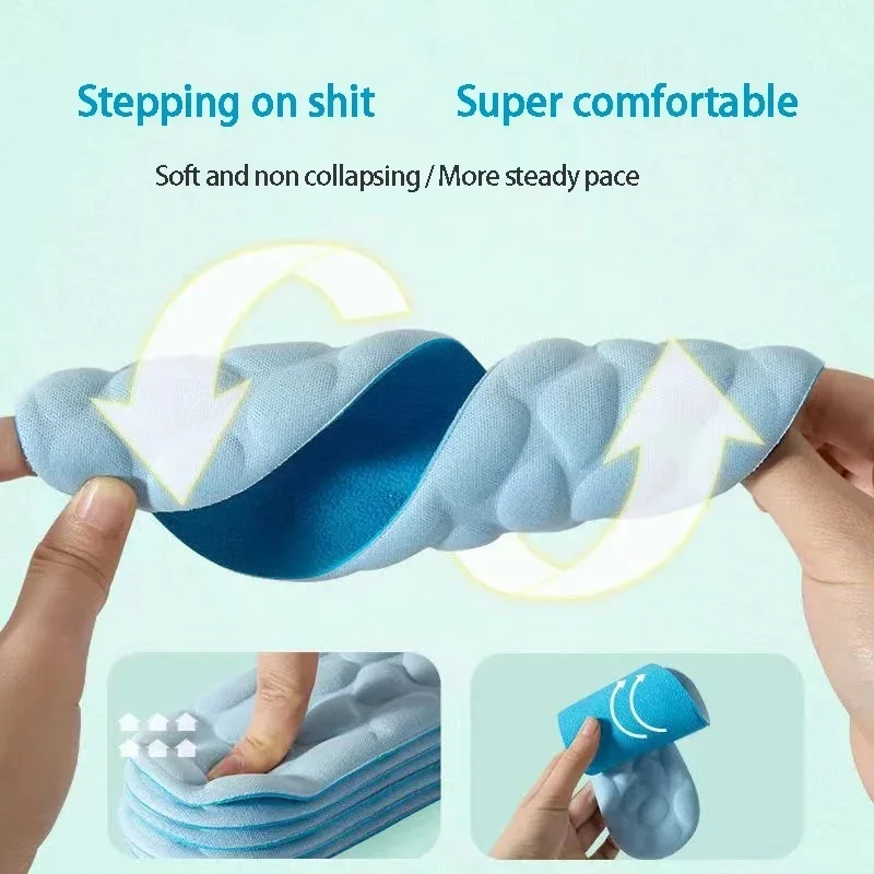 2/4pcs Soft Massage Memory Foa - Running Gear Shoes ulasan dan harga