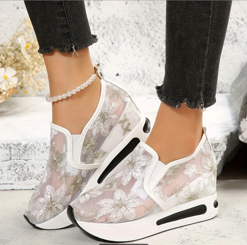 Lace Flats Platform Women Spor - Running Gear Shoes ulasan dan harga