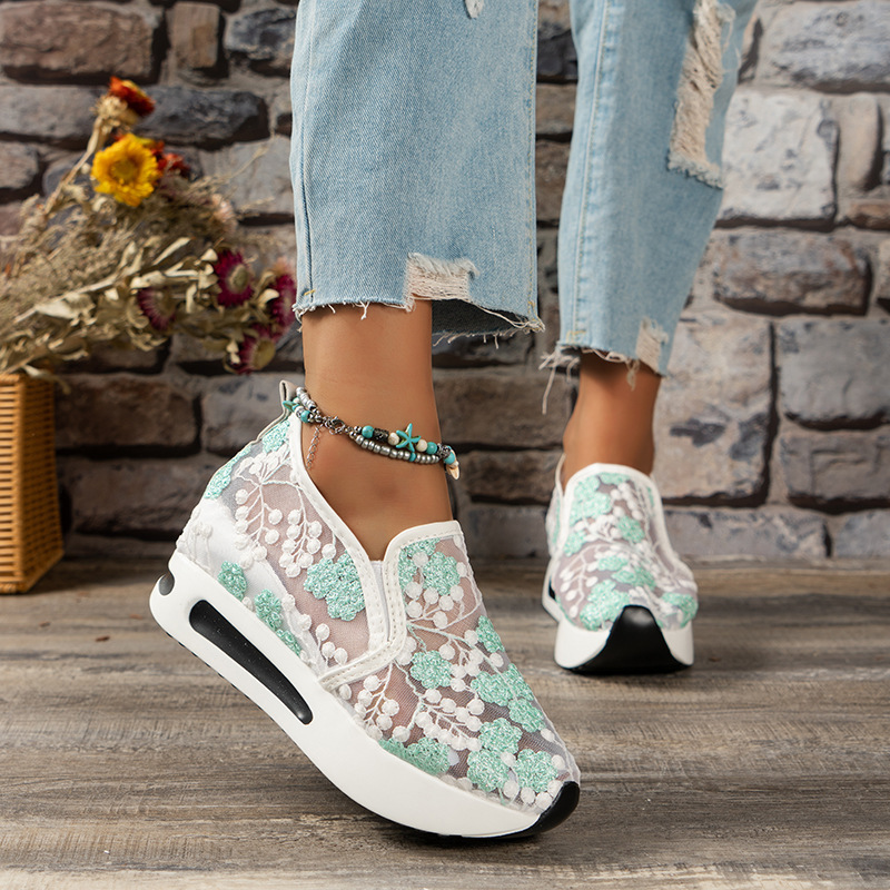 Lace Flats Platform Women Spor - Running Gear Shoes ulasan dan harga