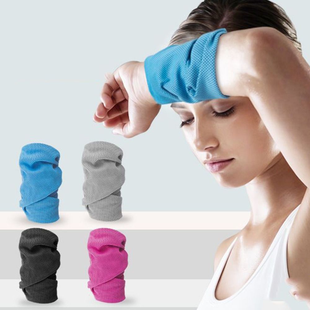 Polyester Fiber Sports Wrist S - Sweat Band Wrist ulasan dan harga